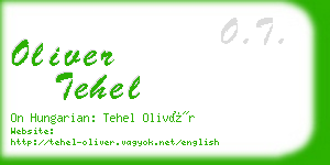 oliver tehel business card